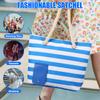 Beach Wine Tote Bag Wine Cooler Bag Leakproof Insulated Purse Carrier Portable Detachable Liner Wine Cooler Bag for Travel