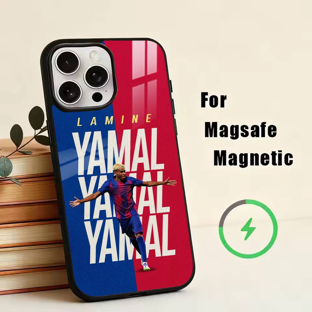 Чехол для телефона L-Lamine Y-Yamal для iPhone 17, 16, 15, 14, 13, 12, 11 Plus, Pro, Магнитный, для беспроводной зарядки Magsafe