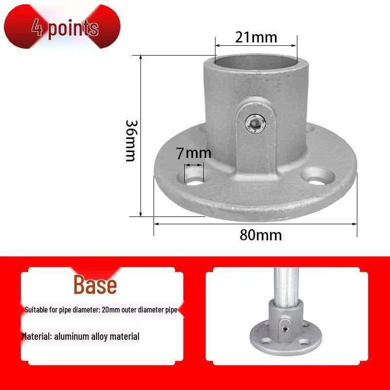 20/25/32mm Steel Pipe Connector: Galvanized 6-Point Round Elbow Joint Fastener