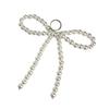 Stylish Bowknot Pendant with Fringe Fashionable Beaded Bowknot Phone Hangings Accessory for Women's Phones and Keychains