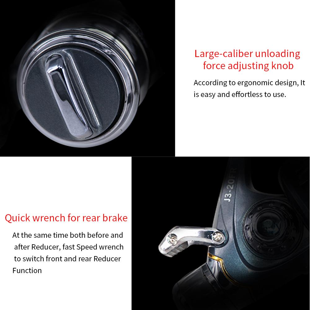 Сильная карповая передняя задняя спиннинговая катушка с двойным тормозом, макс. 8 кг, фрикцион 5,5:1 Передаточное отношение Плавные инструменты для морской рыбалки в соленой воде