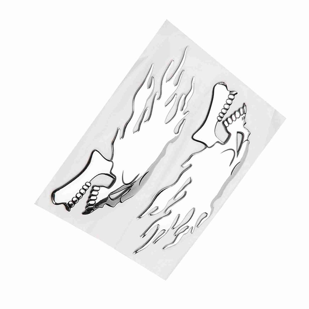 2шт 3D Череп Голова Авто Мотоцикл Наклейка Декор Наклейка