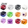 Unique Board Game Dice Accessories Halloween Ghost Squeeze Cube, Glitter Slow Rising Fidget Toy, Rebound Pinch Toys Soft Decompression Sensory Toy for