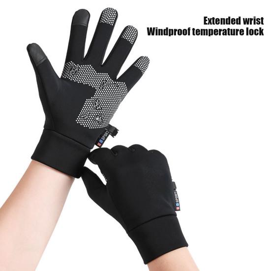 Зимние термоперчатки для мужчин и женщин, ветрозащитные, теплые флисовые перчатки для сенсорного экрана, для холодной погоды, езды на работу, катания на лыжах