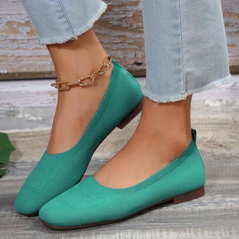 Fashion 2024 New Style Women Shoes Knitting Sock Sneakers Women Flat Shoes Casual Breathable Sneakers Flats Walking Shoes for Women