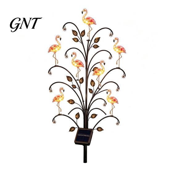 Outdoor Decorative Path Lights Solar Pathway Light, Bird-shaped Stump Garden Stake with Warm Weather Resistant Stakes LED Lights, Waterproof
