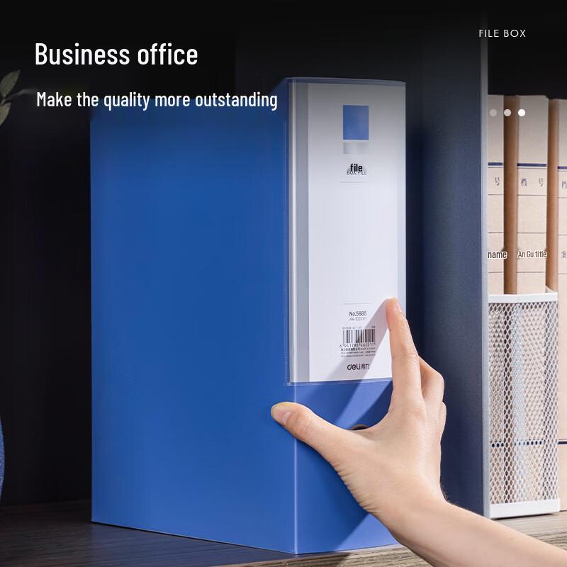 Deli 5685 A4 Plastic File Box