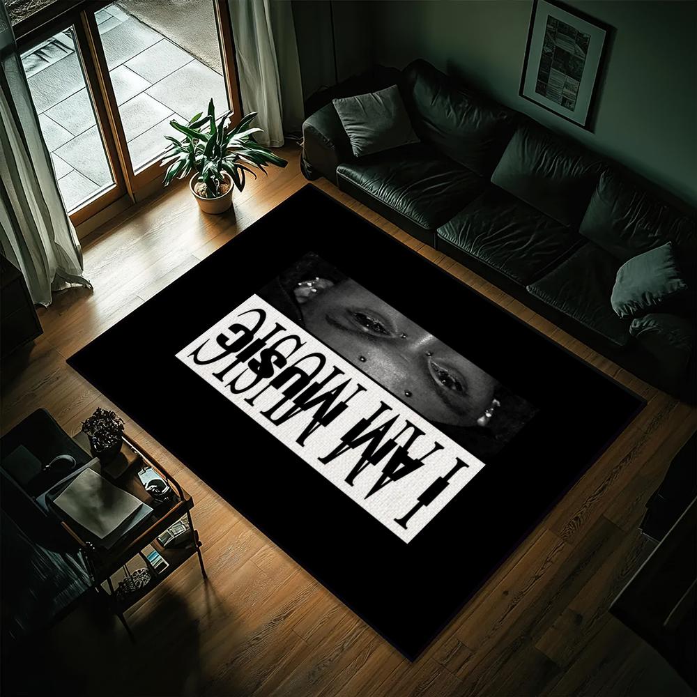 Hip Hop Playboi Carti I Am Music Printed Carpet for Living Room Bedside Nonslip Area Rug Sofa Washable Floor Mat Home Decor