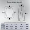 HLA Men's 230g Double-Sided Fleece Thermal Underwear Set
