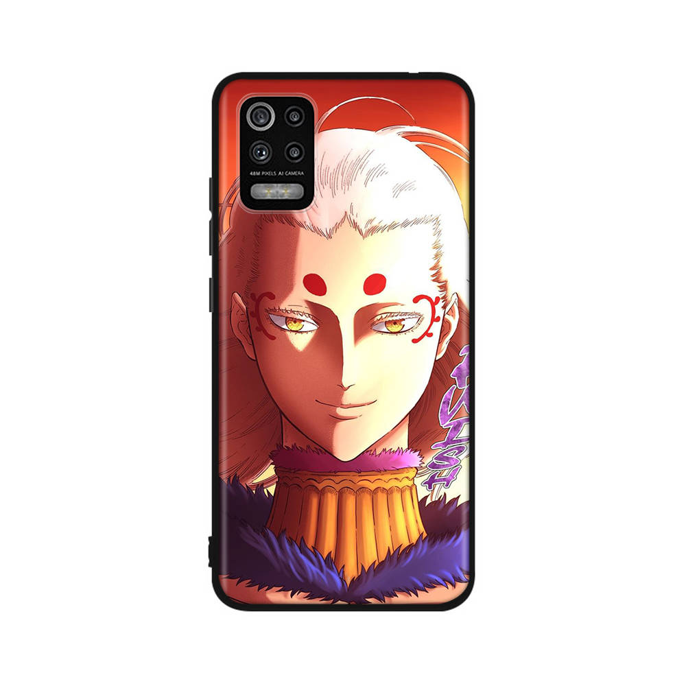 Чехол DT51 Black Clover Anime для Xiaomi Poco X6 X4 M5 M6 F5 F6 C65 C55 C50 C51 C40 Redmi Note 7 8 14C A3X 13C 12C 11 10A 9C Pro Black Sofe Cover