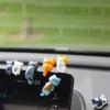 6Pcs Creative Cute Car Inner Ornament Center Console Cartoon Doll Tripper Decoration