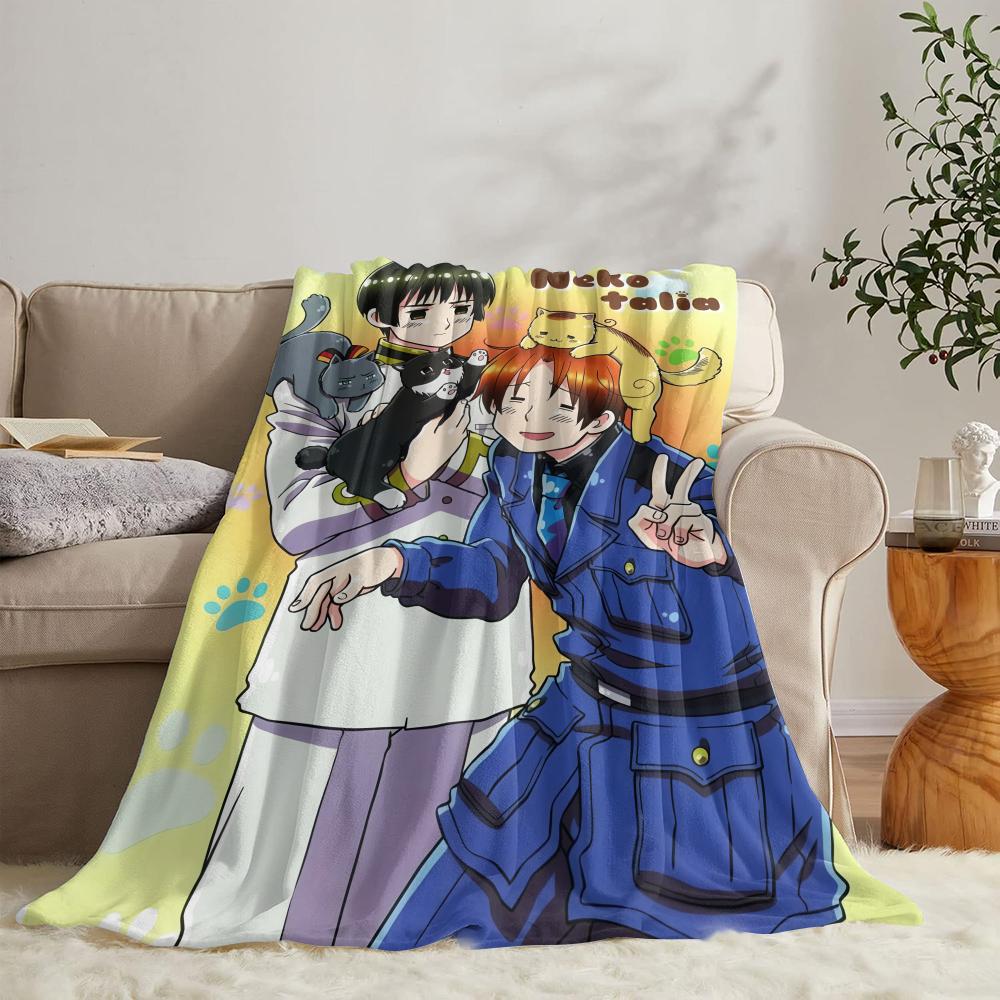 H-Hetalia Державы Оси Мягкий Фланелевый Плед Летнее Одеяло Легкое Уютное Одеяло для Сна на Диван Кровать Путешествия