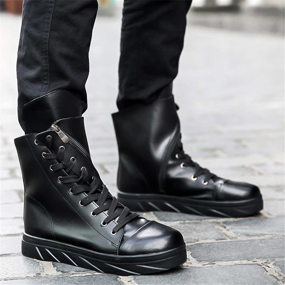 Ботинки Ete на молнии спереди Длинные ботинки Ботинки Оригинальный бренд Кроссовки Мужские Спортивные Дропшиппинг Дропшипинг Обувь Топ Комфорт Топ Продаж