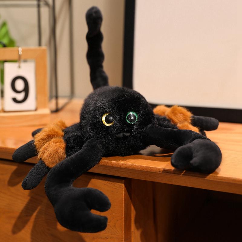 Милая Плюшевая Игрушка Скорпион Реалистичный Плюшевый Подвеска Скорпион Мягкая Ползающая Игрушка-Розыгрыш Подарок Энтузиасту Приключений Декор на Хэллоуин