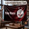 Custom Name Flannel Throw Blanket Aberdeen FC Pattern Warm Home Decoration