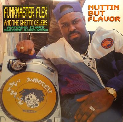 12-дюймовая пластинка FUNKMASTER FLEX & THE GHETTO CELEBS - Nuttin But Flavor WR20116 Wreck Records 1995 США Рэп & Хип-хоп/R&B Б/У