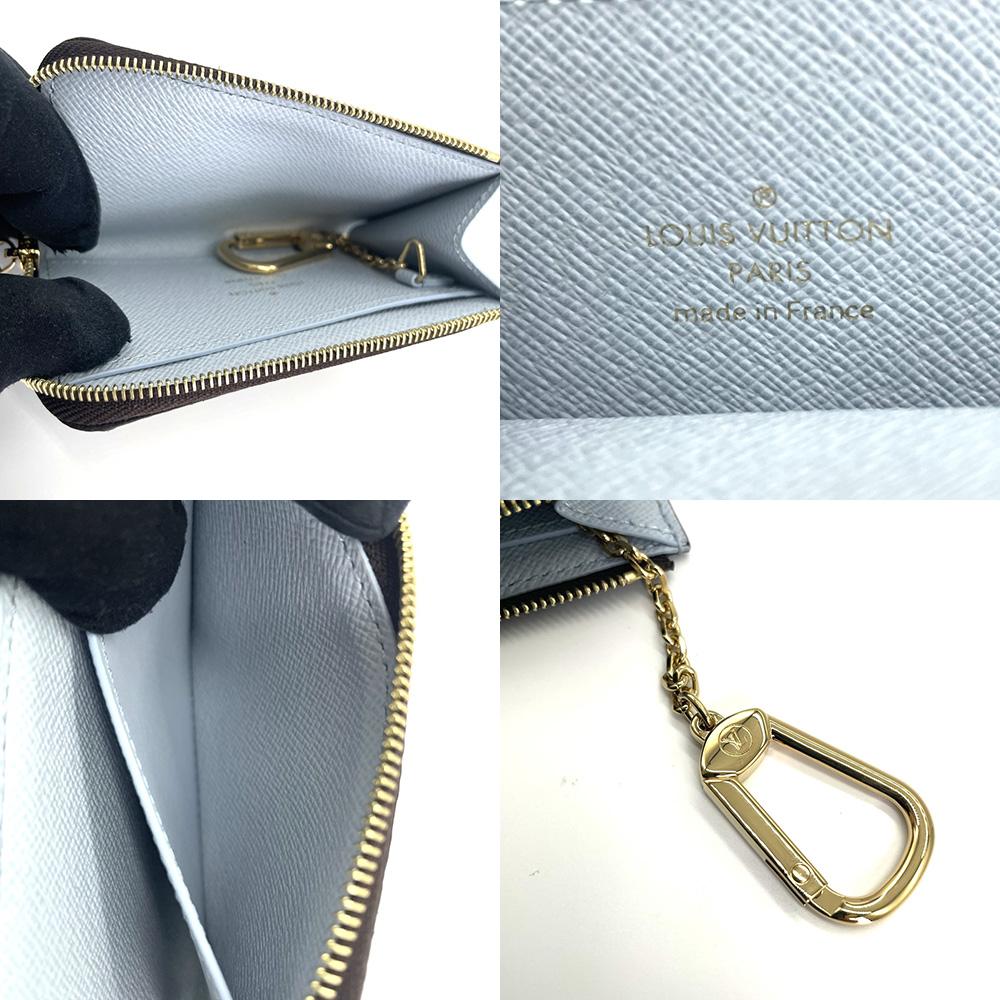 Used LOUIS VUITTONCoin case blue Monogram canvas Women