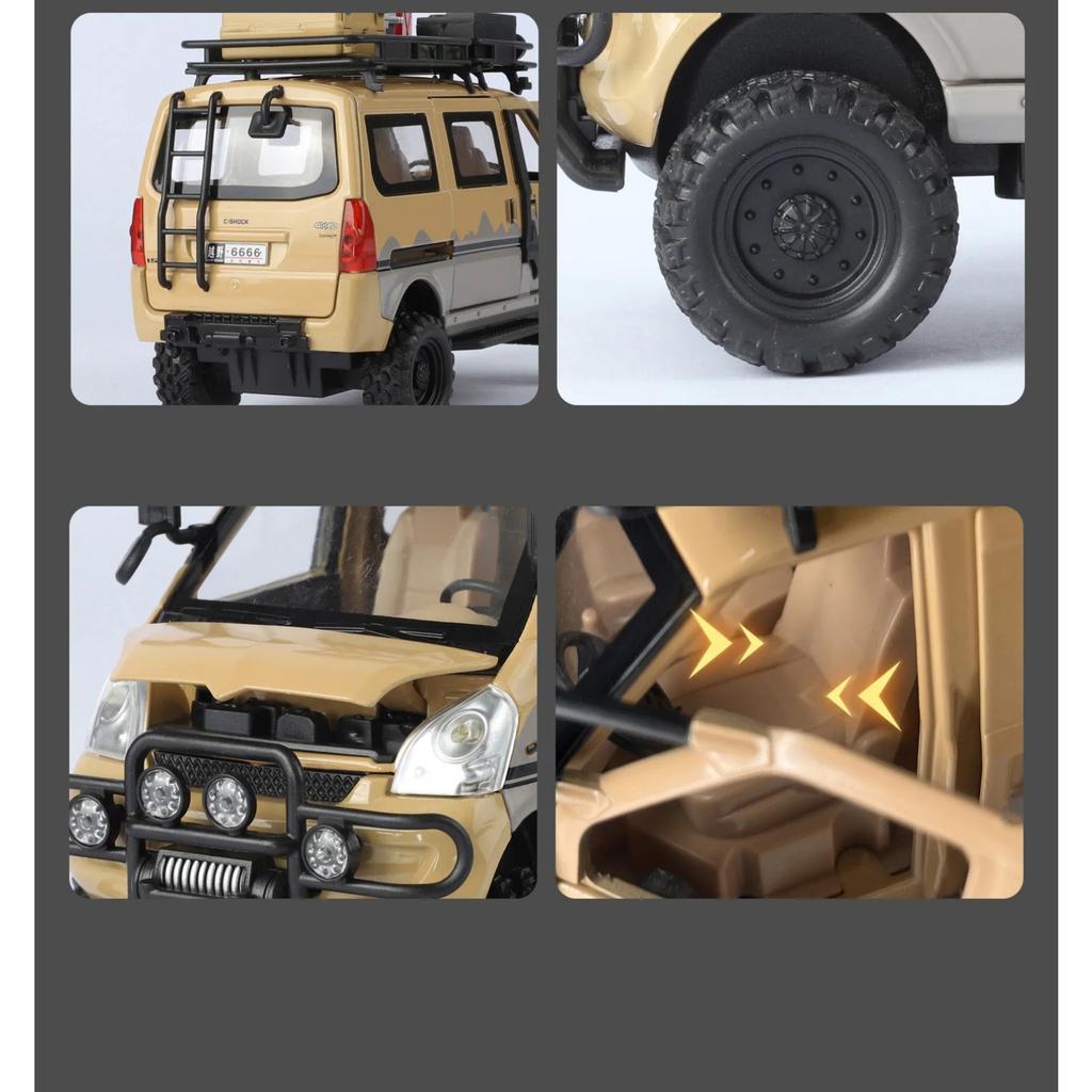 1/24 Wuling Внедорожная Версия Грузовик из Сплава Модель Литьевой Металл Модифицированные Внедорожники Модель Автомобиля Звук и Свет Детская Игрушка Подарок
