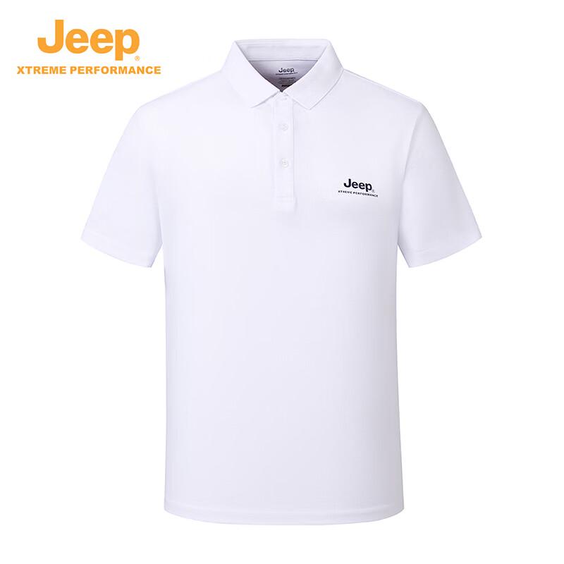 Jeep Мужская летняя быстросохнущая футболка-поло с коротким рукавом для активного отдыха