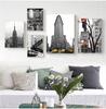 New York City Empire State Building Wall Art Canvas Painting Black White Nordic Posters And Prints Wall Pictures For Living Room No Frame