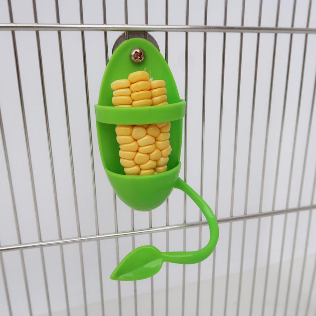 2Pcs Bird Feeding Cup Rack Plastic Cuttlebone Holder Stand Food Fruit Holder Bird Cage Accessories for Budgies Parakeet Cockatiel