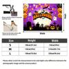 1 pc 2D flat Halloween horror cemetery pumpkin background cloth banner - bat ghost jack-o-lantern, no power required——sjs