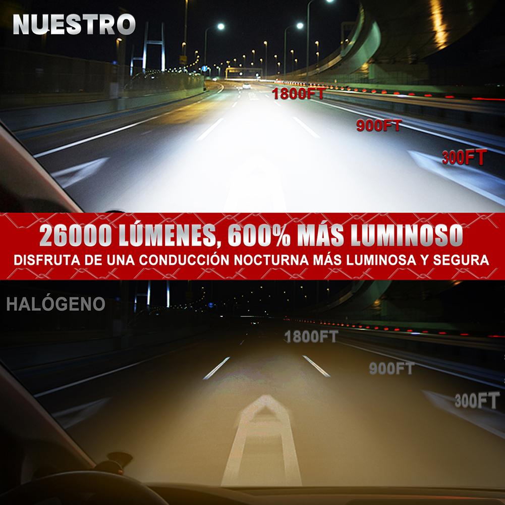 Светодиодные лампы для фар A3 9005 12 В 28-35 Вт 6000 К галогенные сменные лампы, упаковка из 2 шт.