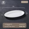 Белая овальная тарелка для рыбы из меламина – утолщенный имитация фарфора, 16 дюймов, большая, для отелей