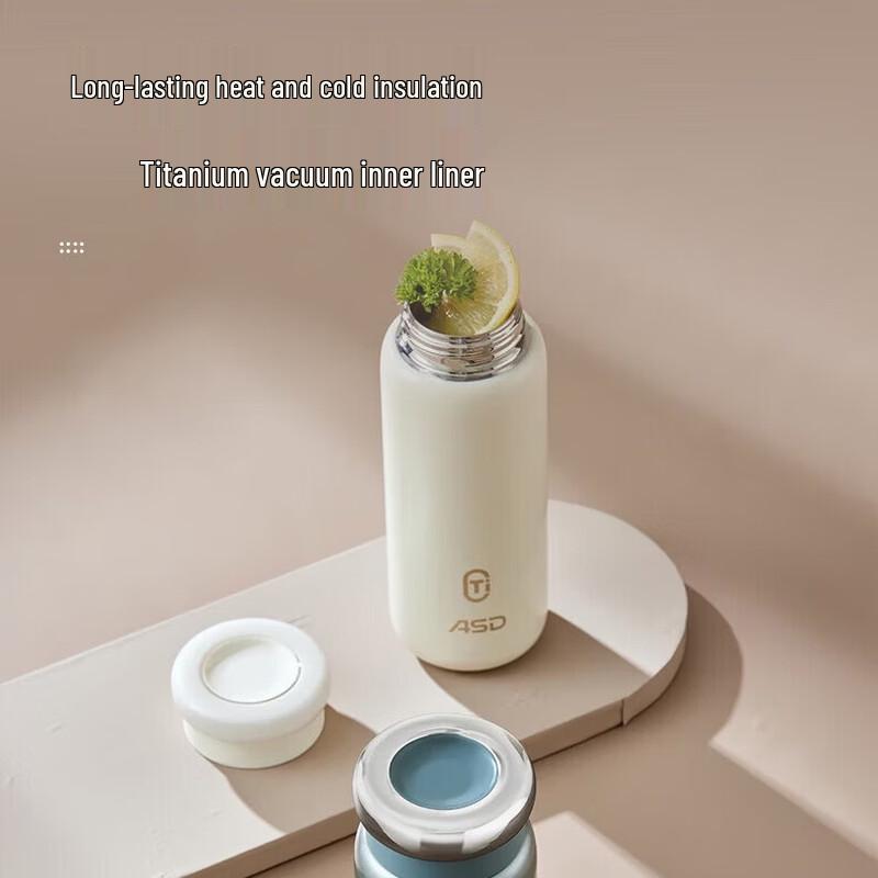 ASD Titanium Vacuum Insulated Portable Thermos Mug