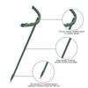 2-12PCS Plant Support Pile Garden Semicircle Flower Stand Cage Plant Grow Fixing Rod Vine Climbing Bracket Stake Holder Bonsai Tool