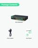 LINOVISION PoE 10G SFP Ports Maximum 45W Power 1 x RJ45 1 x 10G Total 100W Power for 7 and Workstations 4-Port 2.5GbE Switch, Uplink, 1-2 Supply, 2.5G