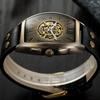 New Men's Mechanical Skin with Riveted Buckle Fashion Men's Bronze Watch