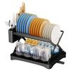 Compact Dish Rack Multifunctional Dish Drying Rack Rustproof Kitchen Dish Drying Rack