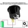 8 шт. Вкл/Выкл 3-контактный 2-позиционный защелкивающийся 20A 12V Красный светодиод Круглый лодочный тумблер со светодиодом Для домашнего DIY замены