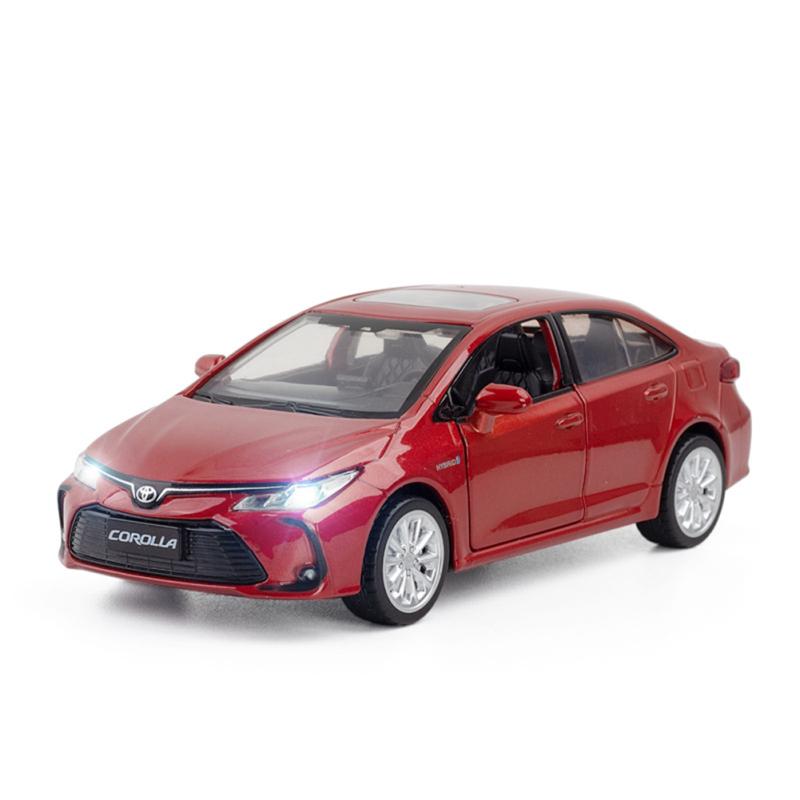 Alloy Simulation 1:33 Compatible For Corolla Car Toy Colored Pull-back Off-road Car Model Living