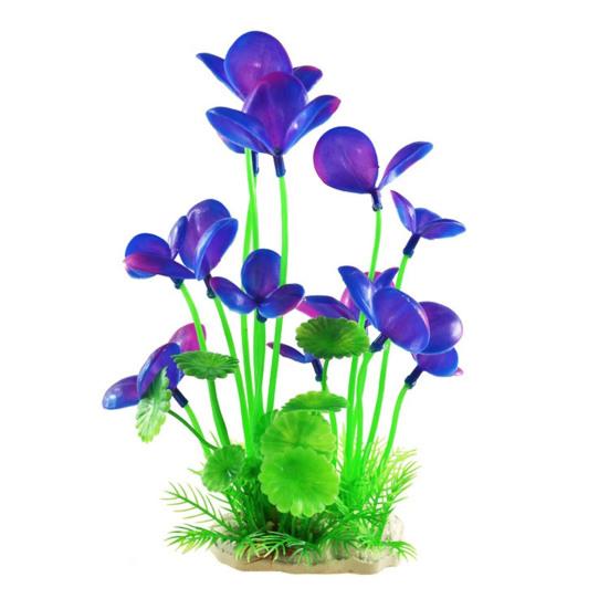 Искусственные водные растения с прочным основанием, реалистичные, экологически чистые, яркие, цветные, имитационные модели растений