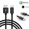 Micro USB Cable - PROSHOP - 1M - Black Nylon - Android Compatible - Micro USB Connector