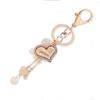 Women's Beads Love Heart Iron Tower Backpack Pendant Keys Holder Keychains Key Ring Bag Pendant