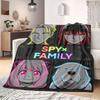 SpyxFamily Charming 2D Cartoon Flannel Blanket, Printed Pattern for Bed, Cozy Sofa Travel Nap Blanket_LIAN
