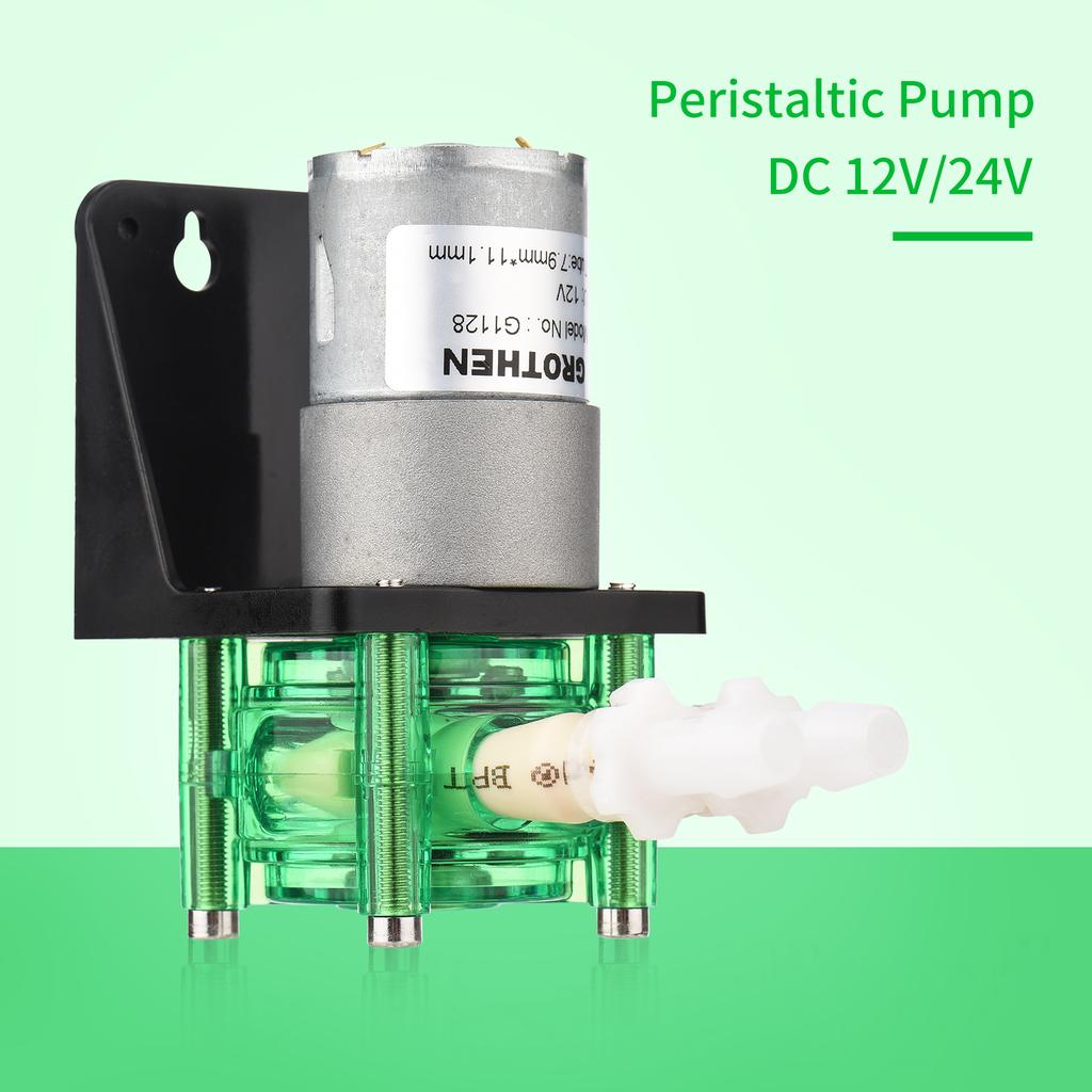 GROTHEN DC 24V Дозировочный насос Перистальтический насос Мини Насос для воды и жидкостей Большой расход Перистальтическая трубка BPT Самозаливной