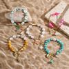Bohemian Style Simulation Pearl Shell Bracelet Seaside Souvenir Jewelry for Women