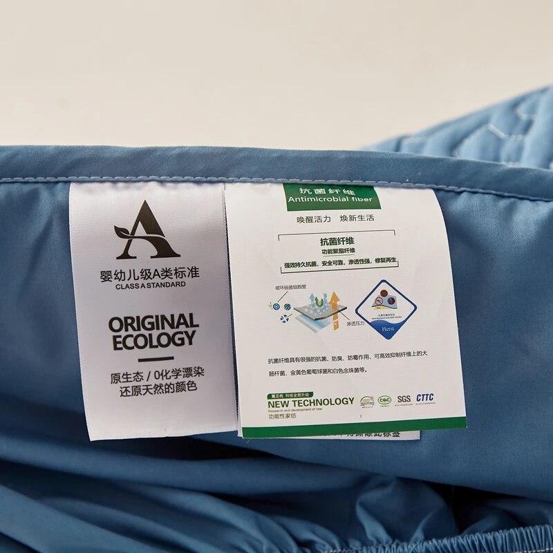 Стеганый наматрасник из чистого хлопка, антибактериальный защитный коврик для кровати размера «queen-king-size» без наволочки