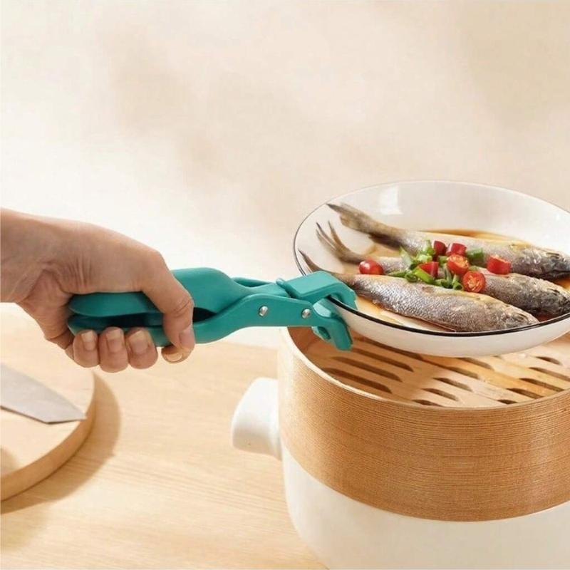 One Heat-resistant Bowl Clip, Used To Prevent Scalding, Multi-purpose Heat-resistant Bowl Rack Clip, Kitchen Pliers.