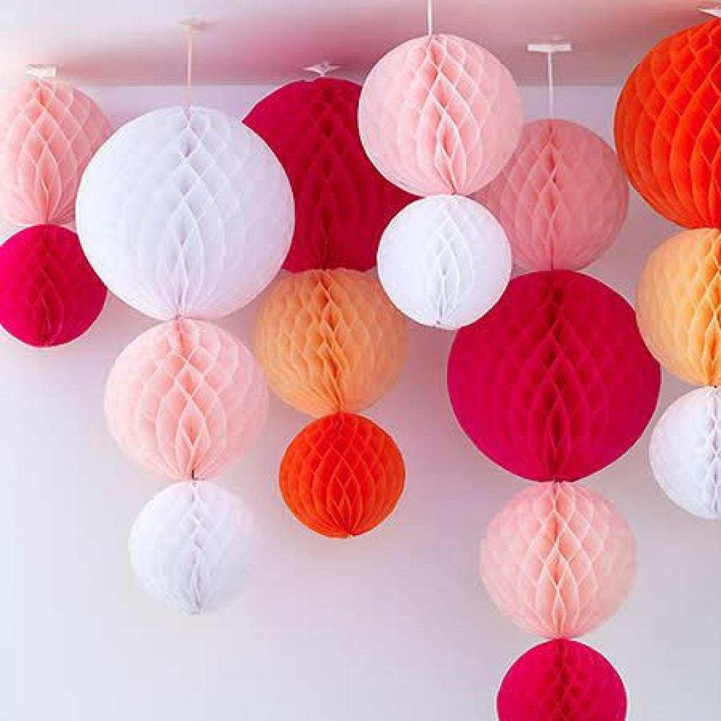 5 шт. украшений для окон и потолка, бумажные цветочные шары, вытягивание цветов, украшения для дня рождения и украшения