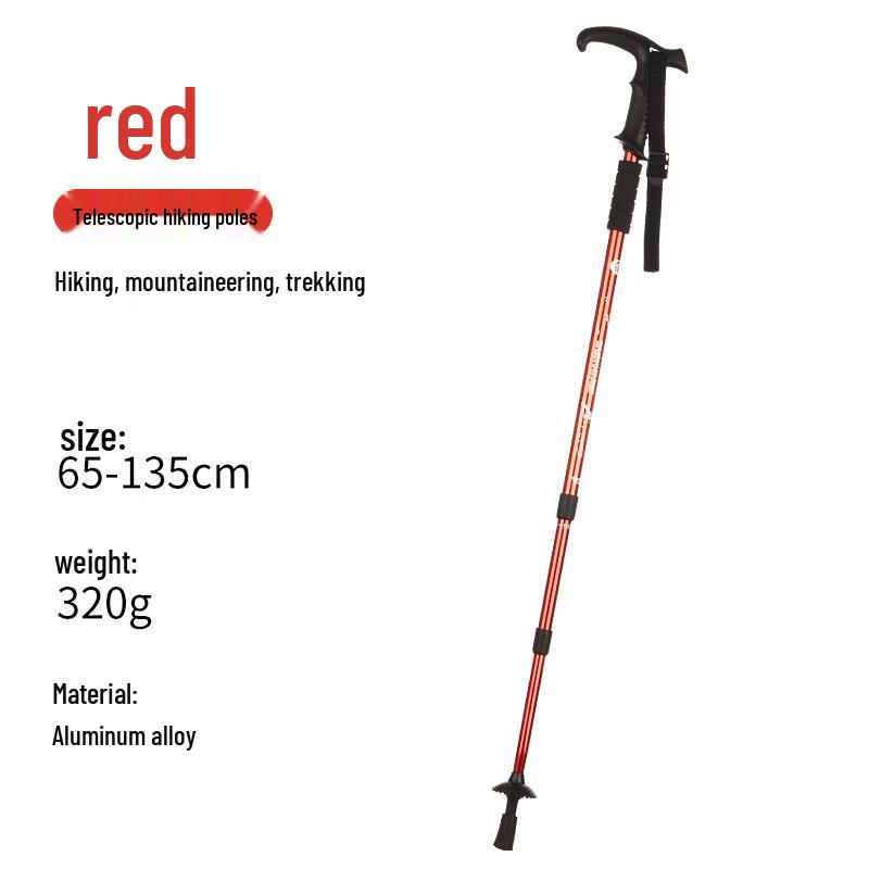 ML Three-Section Aluminum Alloy Folding Walking Stick