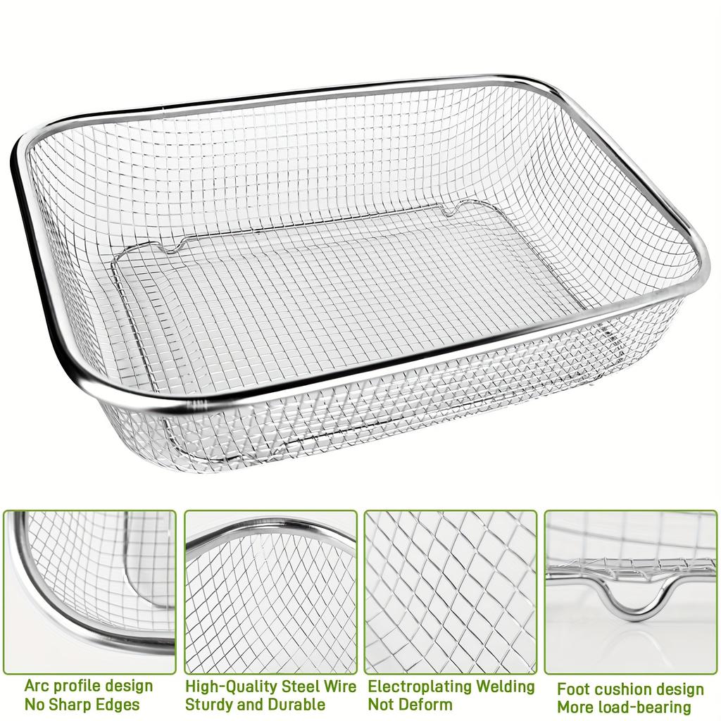 Rust-Resistant Stainless Steel Soil Sifter, 1/4 Inch Mesh Garden Sieve | for Rock Sifting, Compost & Sand, Manual Hand Tool for Gardening, Outdoor Use