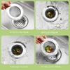 Stainless Steel Kitchen Sink Strainer Anti-Clog Funnel