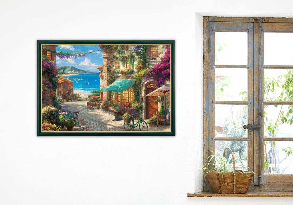 В пазле из 1000 деталей Sicilian Flower Blooming Cafe x [Сделано в Японии] (49 72см)