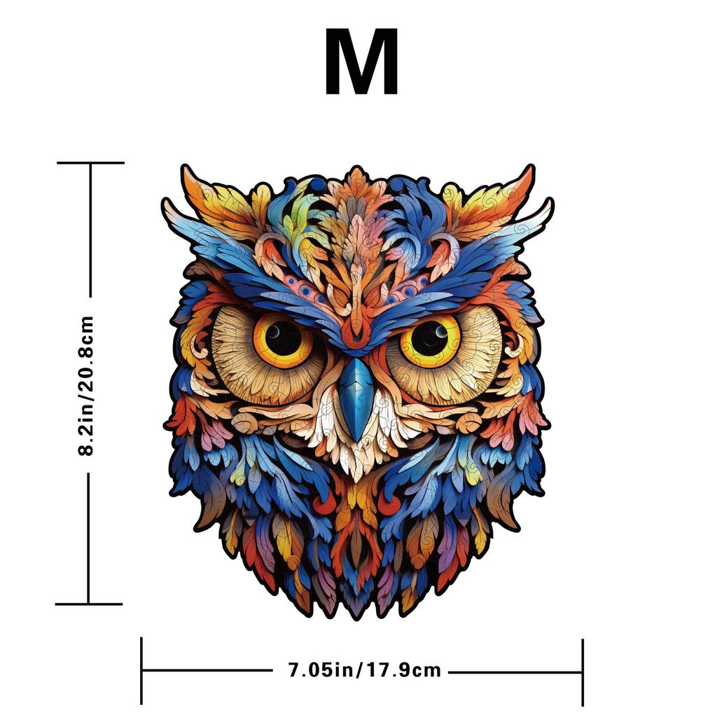 Owl Puzzle Wooden Special-Shaped Splicing Toy Youth Puzzle Decompression Manual Puzzle