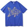 Funny Fish Shirt AU Chemistry Science Meme Unisexs TShirt Print Fashion Oversized Crewneck Cozy Short Sleeve T Shirts Teenagers
